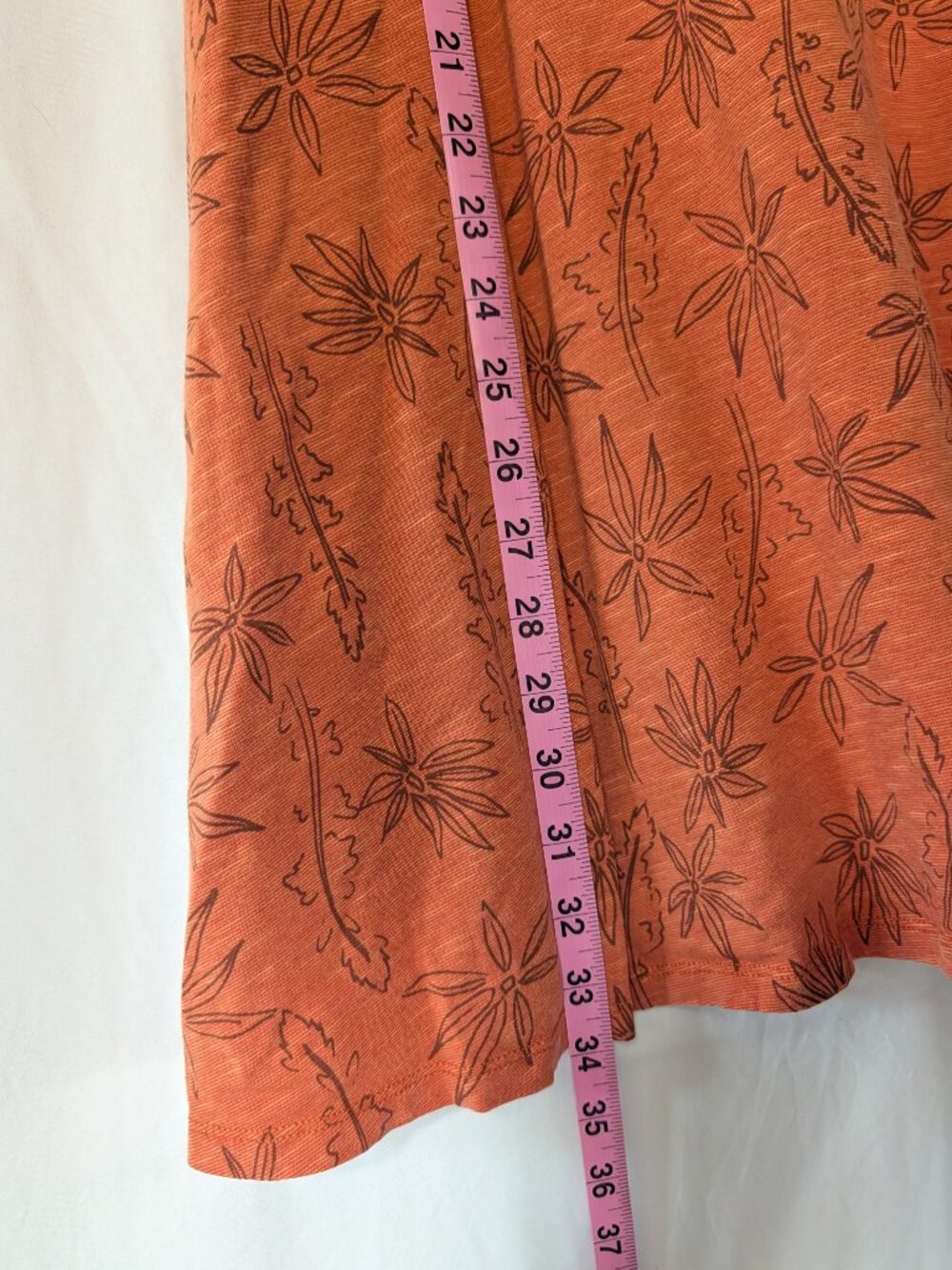 Toad&Co Samba Corfu Dress Rust Terracotta Floral Pocket Womens Large L - Picture 8 of 9